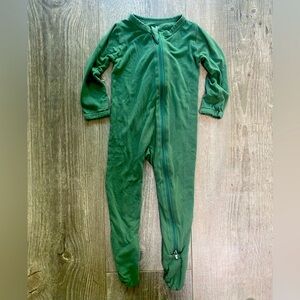 Kyte BABY “Hunter” Green Footie One Piece with Cozy Fit